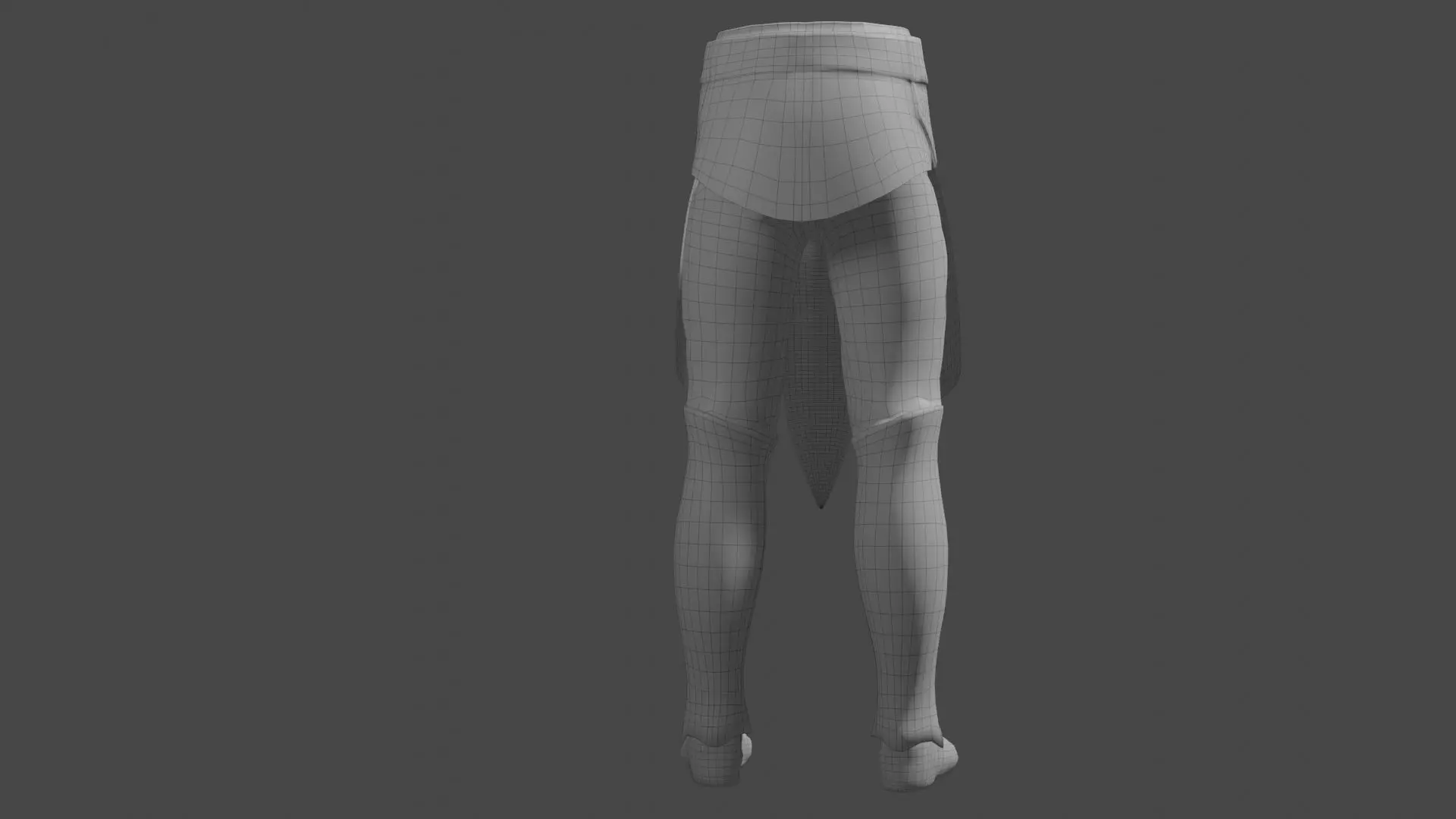 Hip Leg Rigged UE5 Low-poly 3D model_10