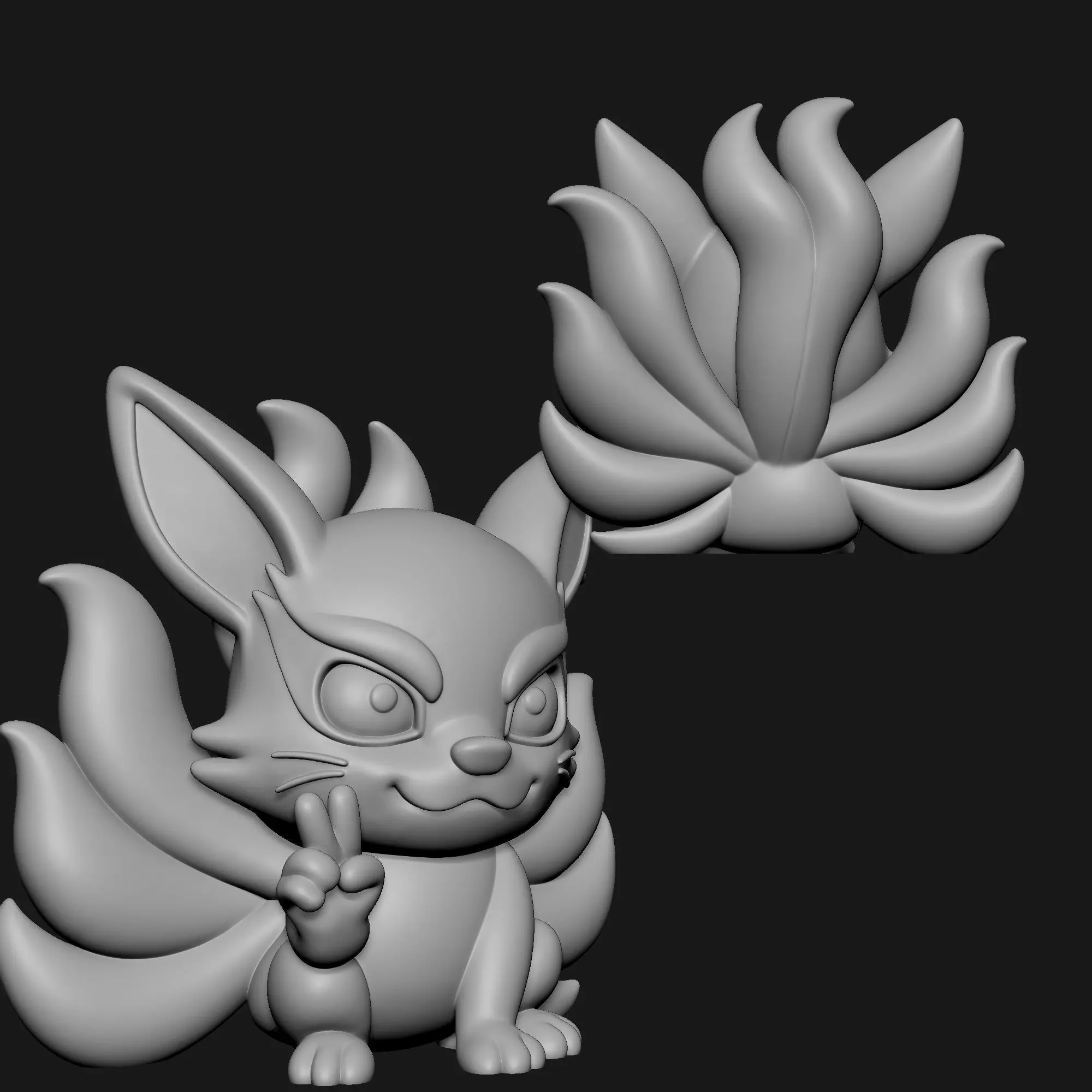 Kyuubi - Naruto 3D print model_3