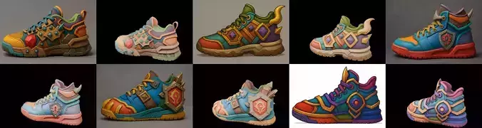 Armored Shoes bundle 7 pack 100 glb