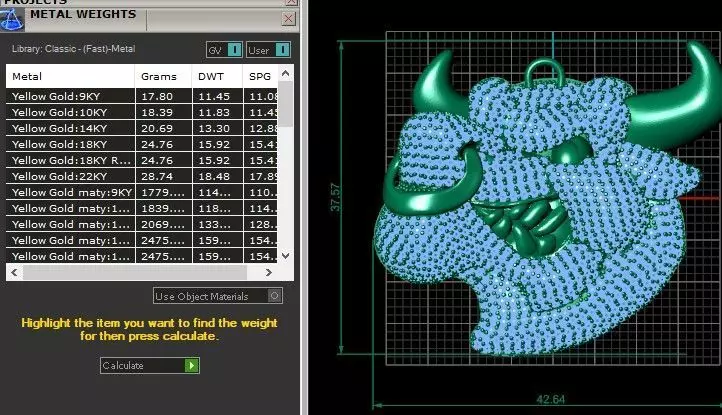 BOGA KOLYE UCU  BULL 3D model_5