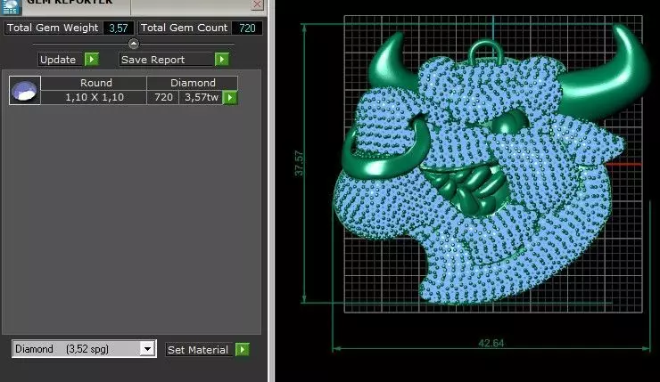 BOGA KOLYE UCU  BULL 3D model_6