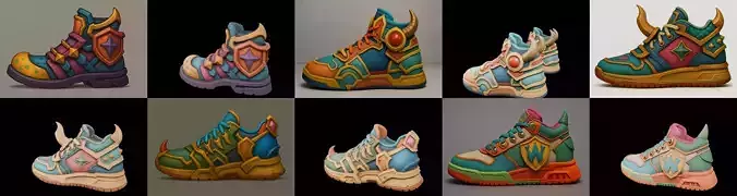 Armored Shoes bundle 6 pack 100 glb