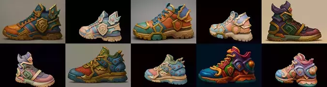 Armored Shoes bundle 4 pack 100 glb