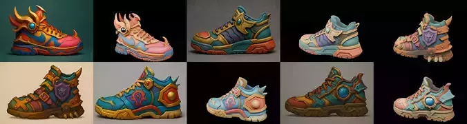 Armored Shoes bundle 3 pack 100 glb