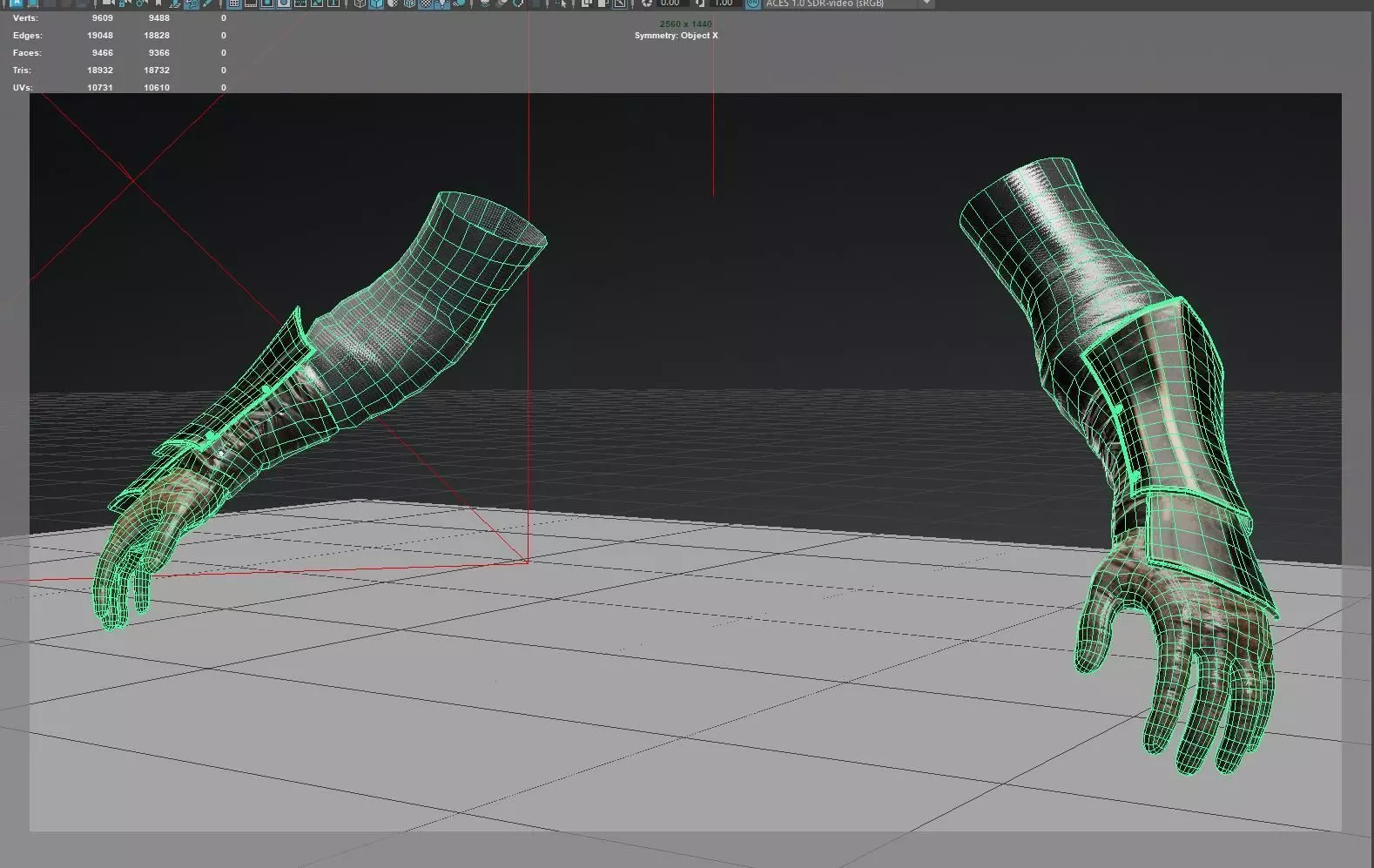 Arm Ankle Armor Set 1 - Rigged UE5 Low-poly 3D model_10