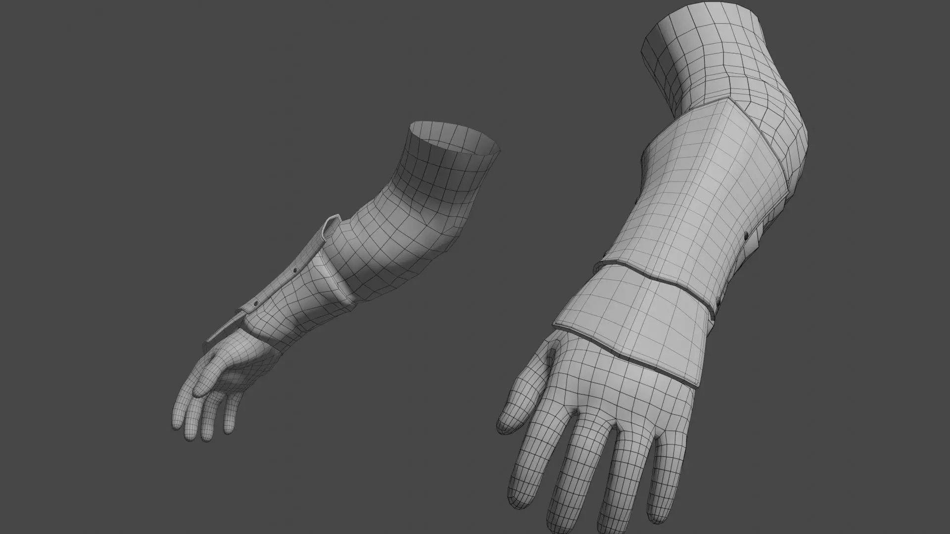 Arm Ankle Armor Set 1 - Rigged UE5 Low-poly 3D model_9