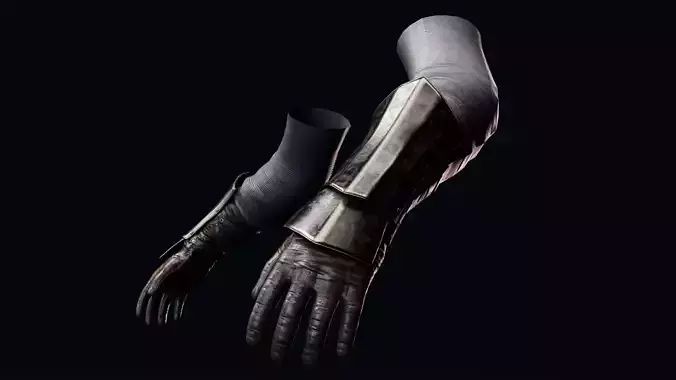 Arm Ankle Armor Set 1 - Rigged UE5 Low-poly 3D model