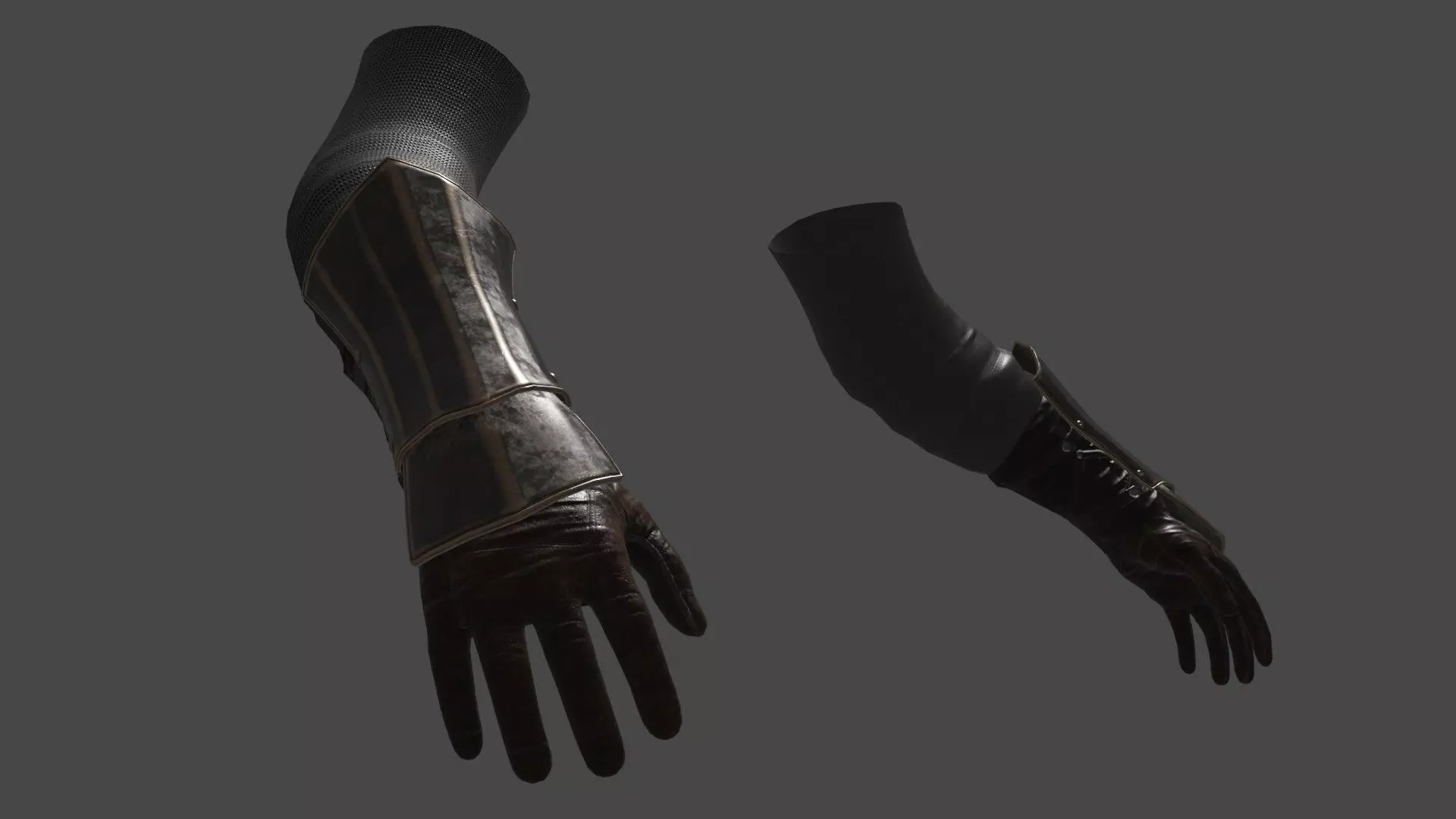 Arm Ankle Armor Set 1 - Rigged UE5 Low-poly 3D model_8