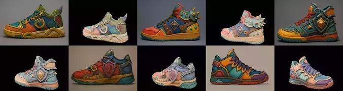 Armored Shoes bundle 17 pack 100 glb