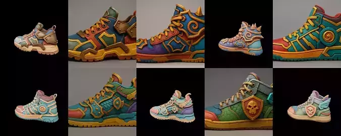 Armored Shoes bundle 1 pack 100 glb