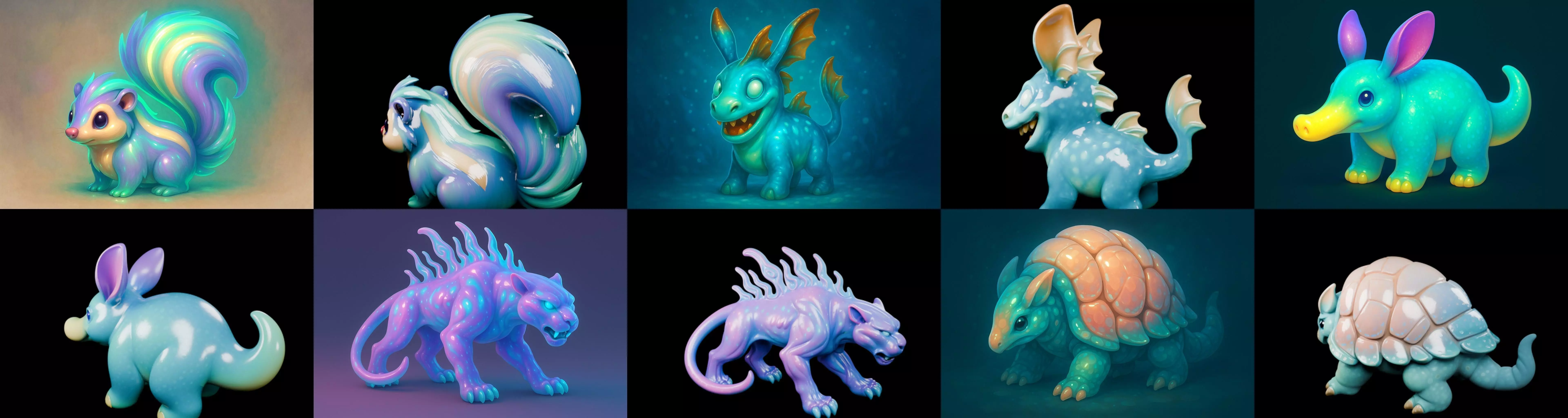 Aqua Animals bundle 9 pack 100 glb 3D model_1