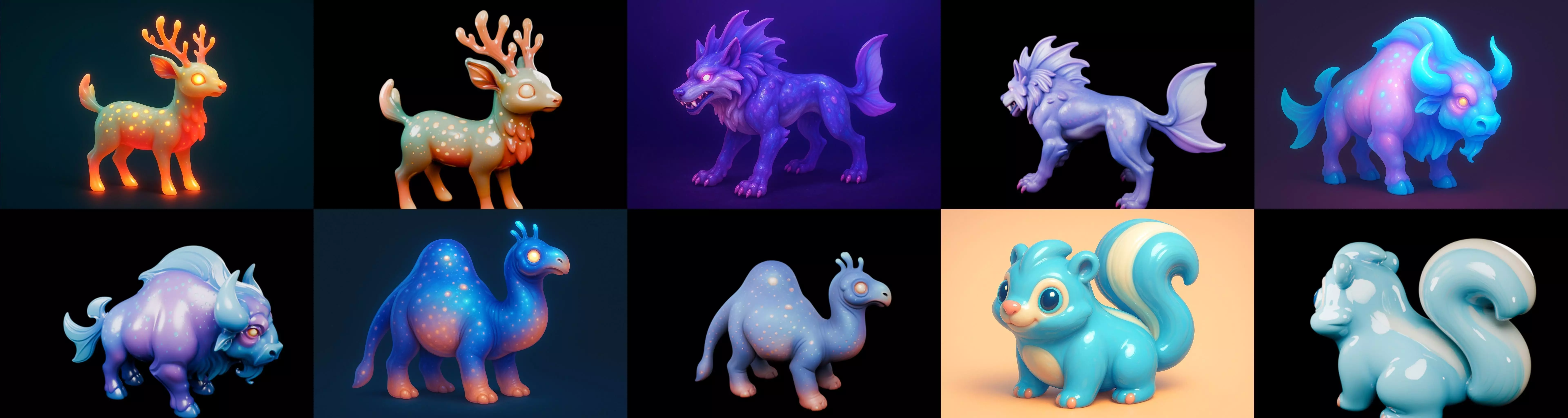 Aqua Animals bundle 9 pack 100 glb 3D model_11