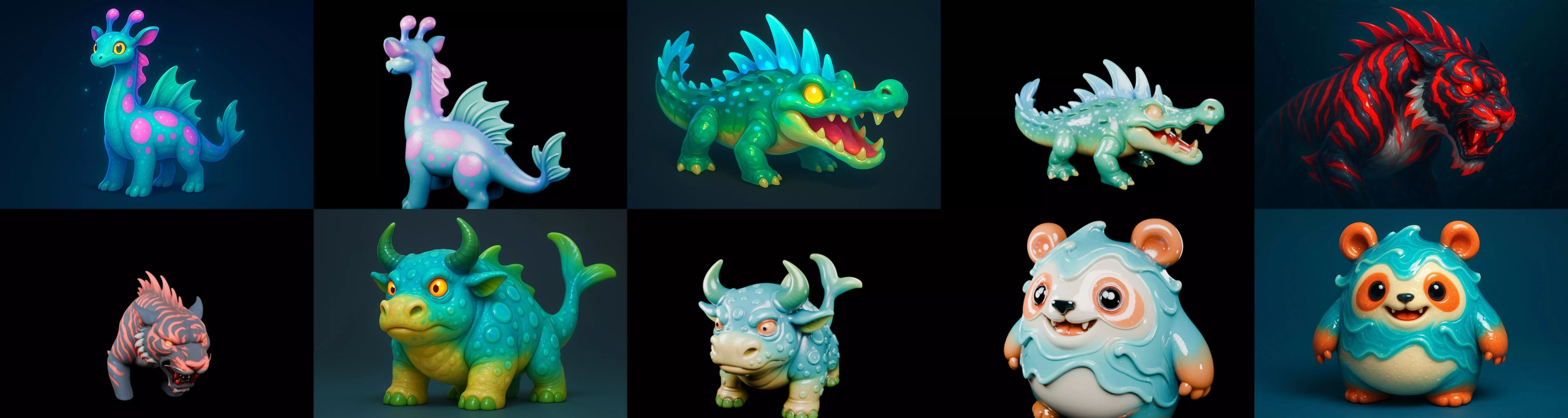 Aqua Animals bundle 9 pack 100 glb 3D model_14
