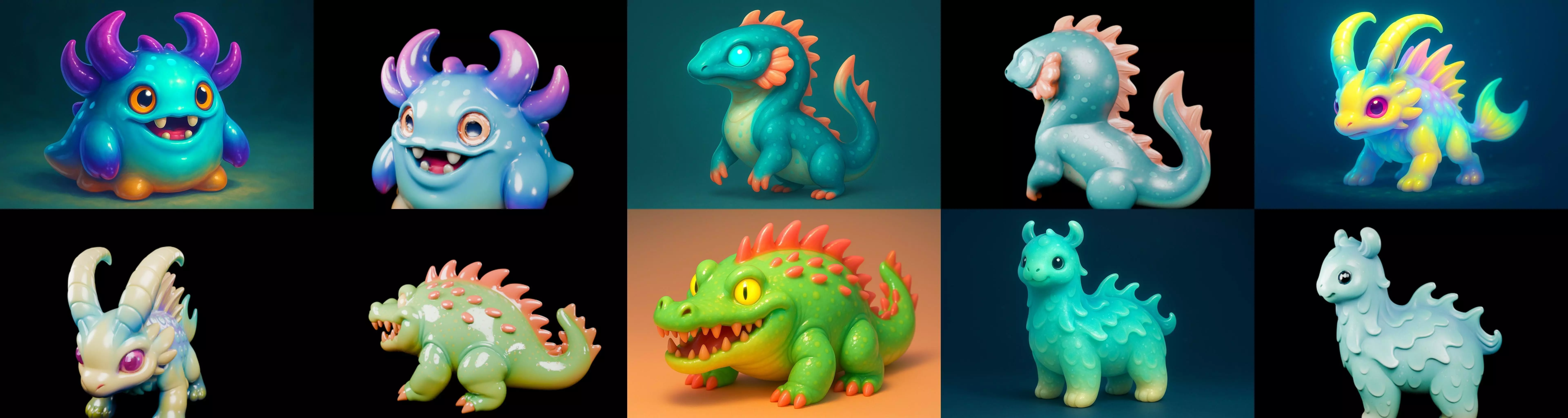 Aqua Animals bundle 9 pack 100 glb 3D model_17