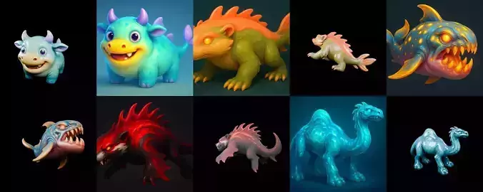 Aqua Animals bundle 2 pack 100 glb