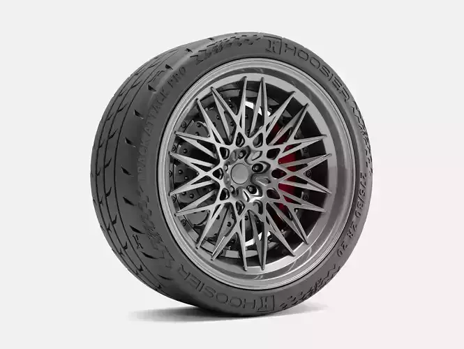 20x10 Rotiform QLB Wheel Hoosier Track Attack Pro Tire