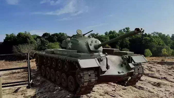 Tank M48 - 3d modeling 