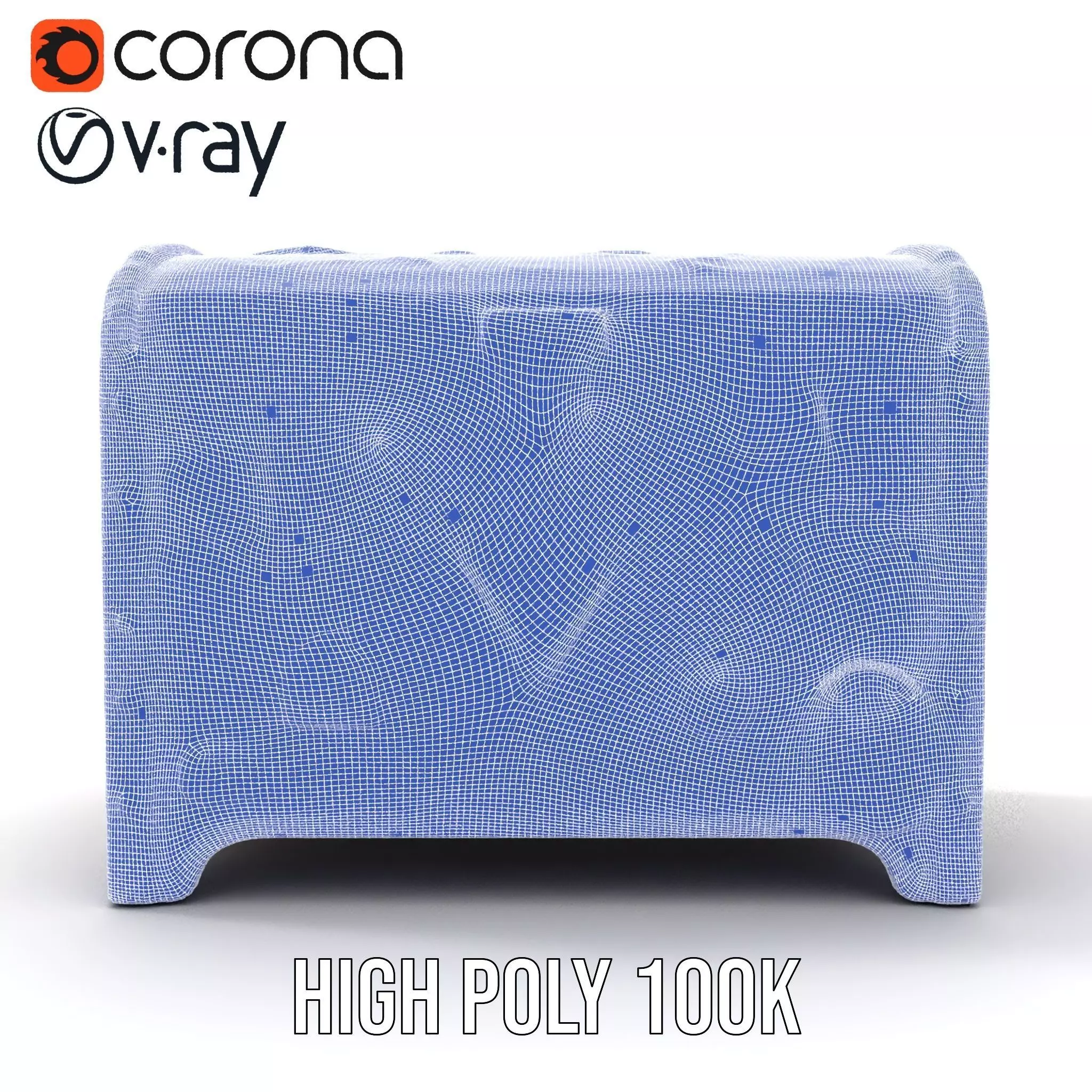 Colorful Toy Chest Model Pack with Decorative Pattern Low-poly 3D model_34