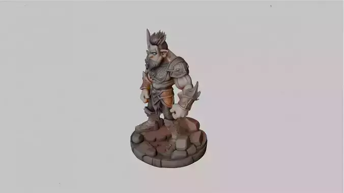 Epic anime fantasy warrior 3D printable model