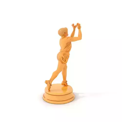 Golden Athlete Trophy Model Pack Low-poly 3D model
