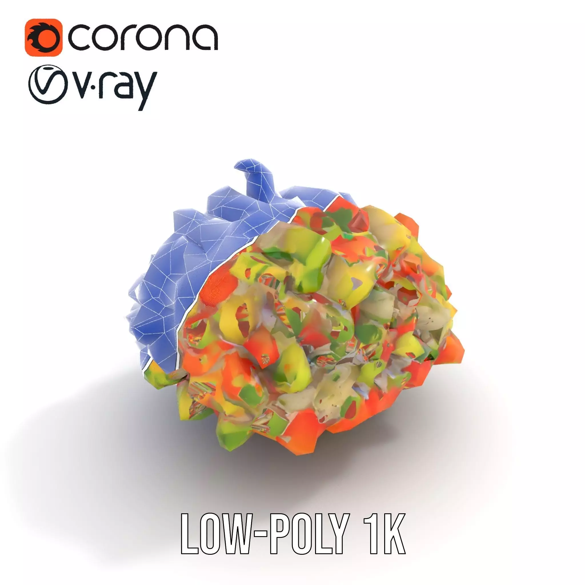 Chopped Vegetable Salad model pack Low-poly 3D model_22