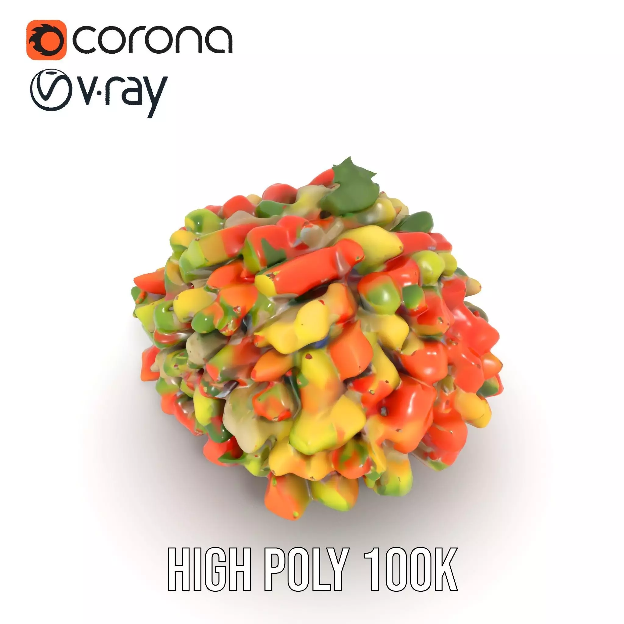 Chopped Vegetable Salad model pack Low-poly 3D model_23