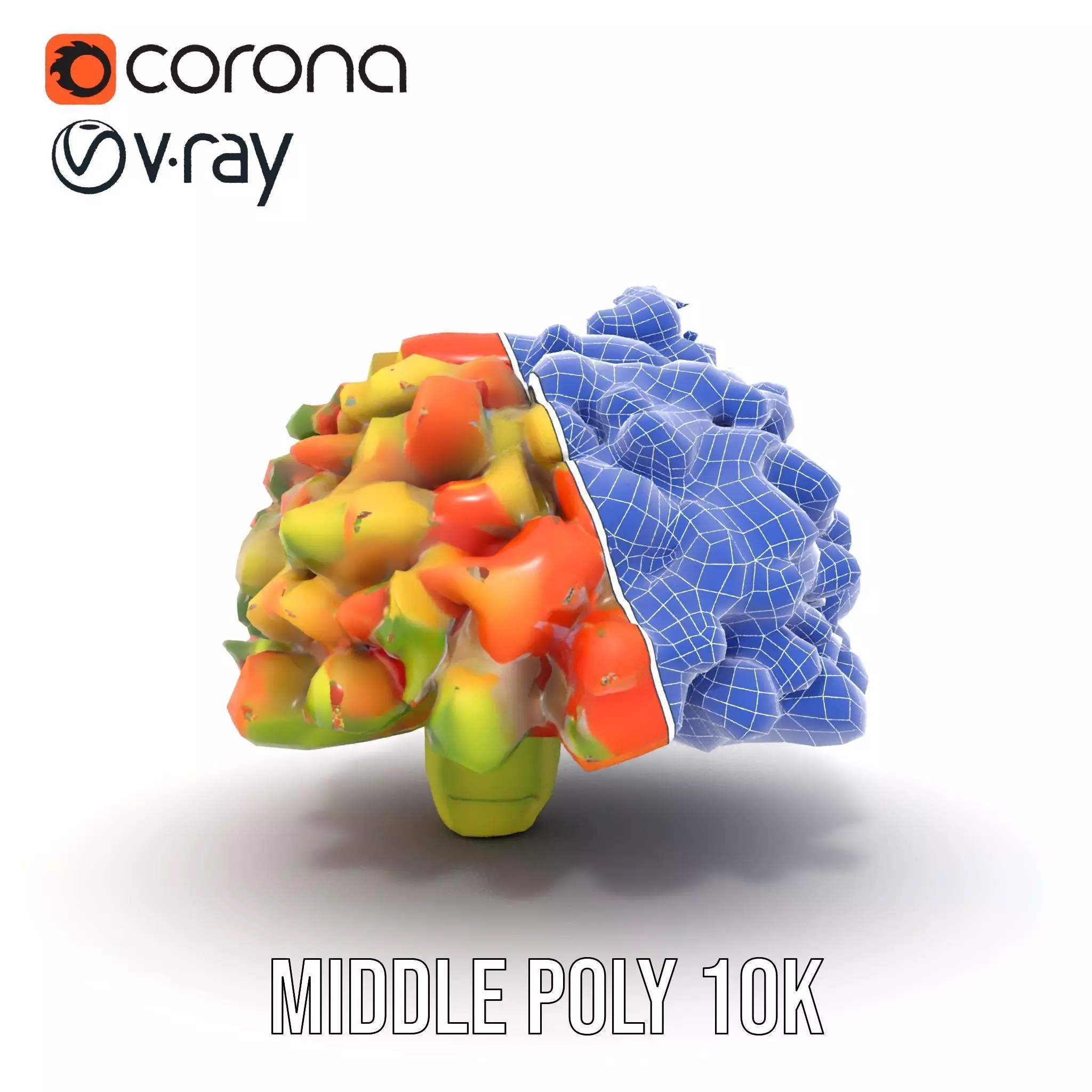 Chopped Vegetable Salad model pack Low-poly 3D model_29