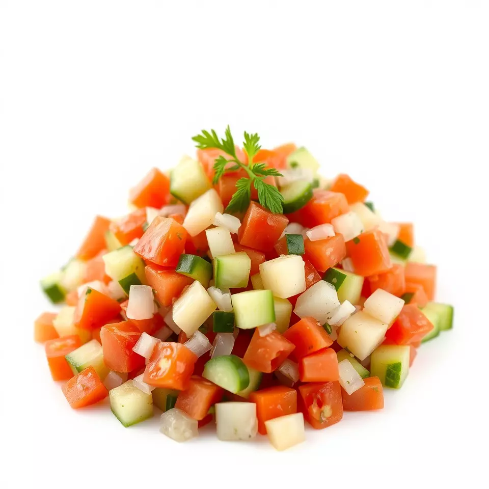 Chopped Vegetable Salad model pack Low-poly 3D model_2
