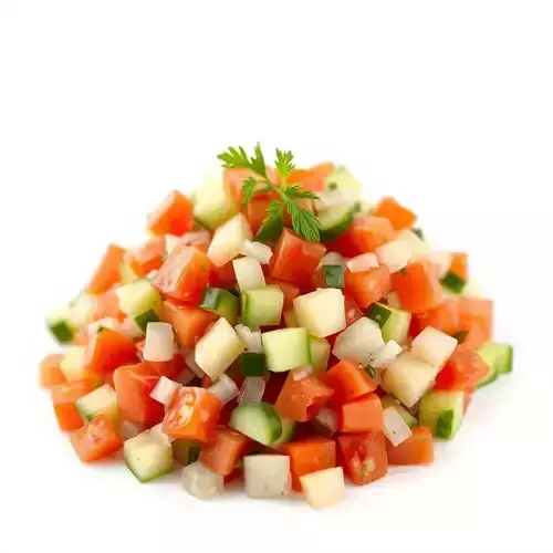 Chopped Vegetable Salad model pack Low-poly 3D model 2