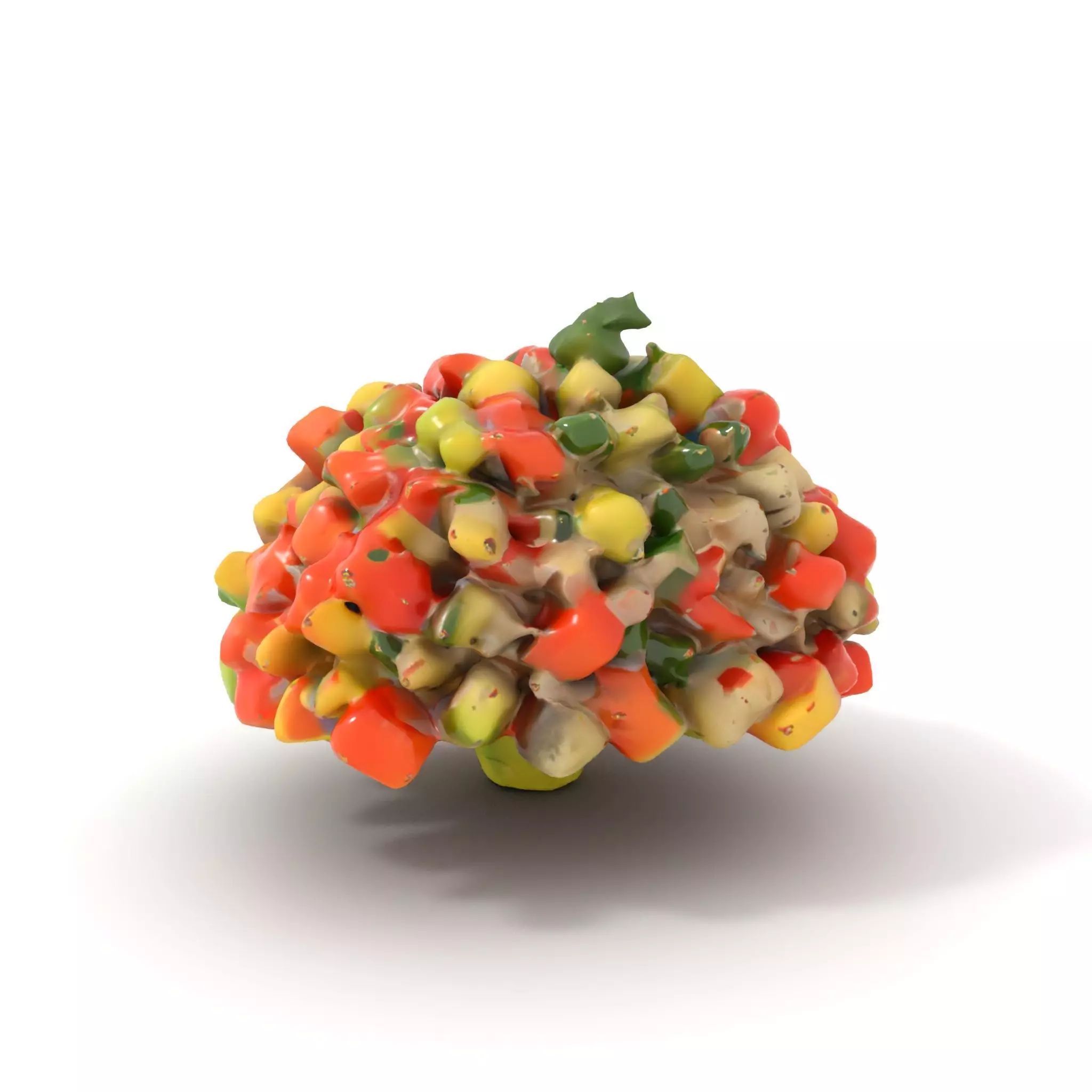 Chopped Vegetable Salad model pack Low-poly 3D model_0