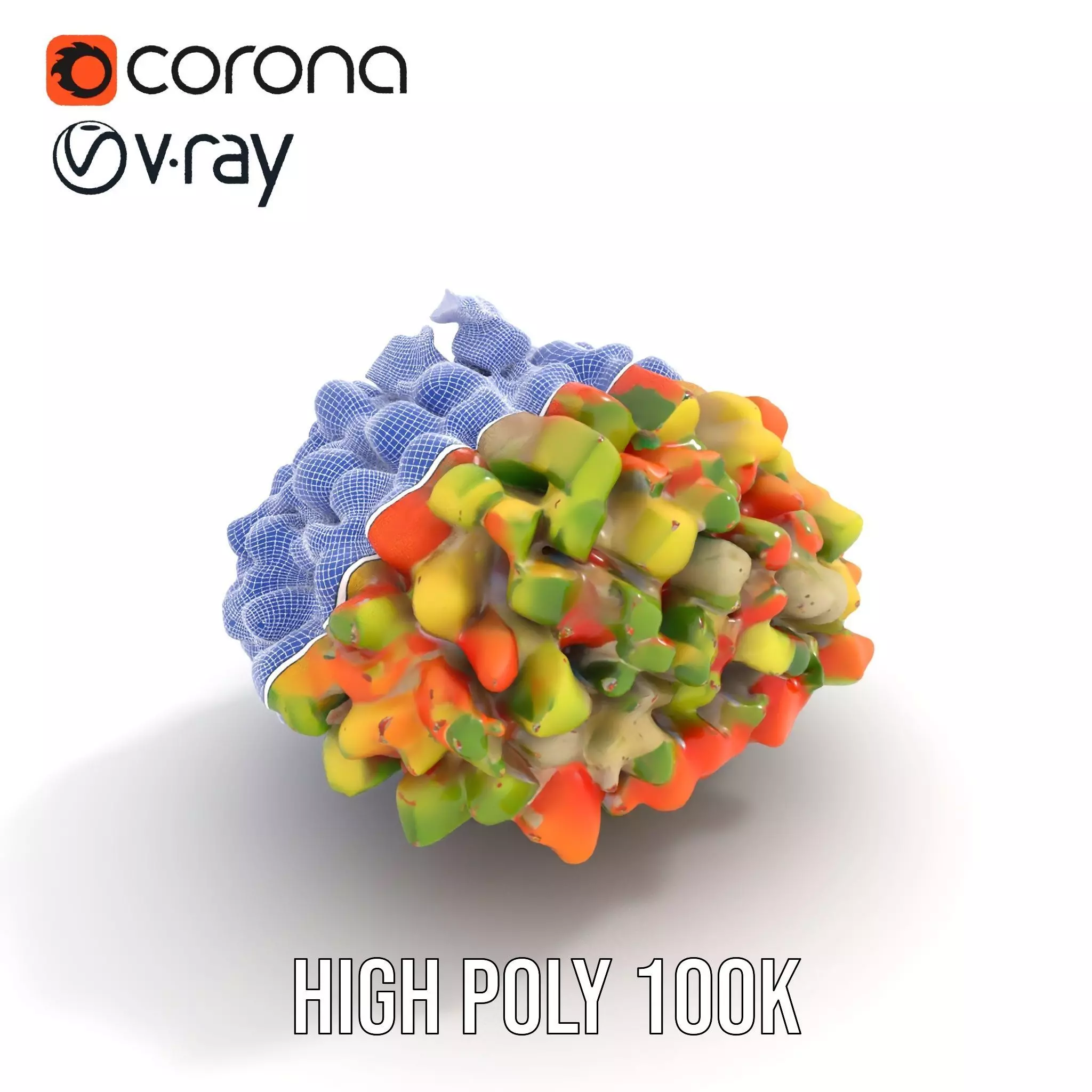 Chopped Vegetable Salad model pack Low-poly 3D model_32