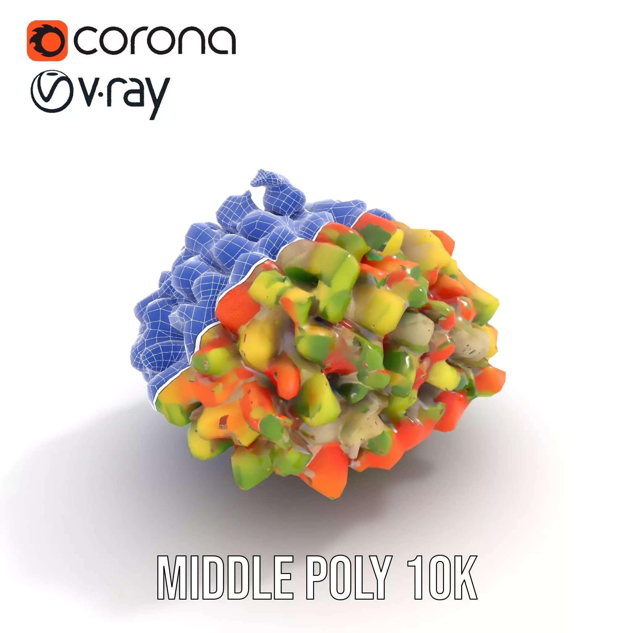 Chopped Vegetable Salad model pack Low-poly 3D model_21