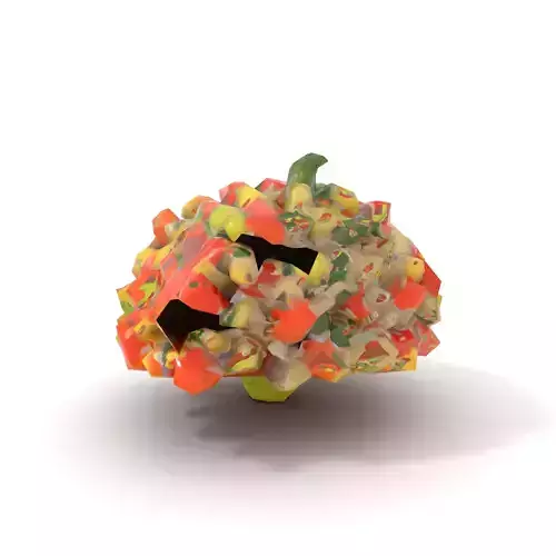 Chopped Vegetable Salad model pack Low-poly 3D model 7
