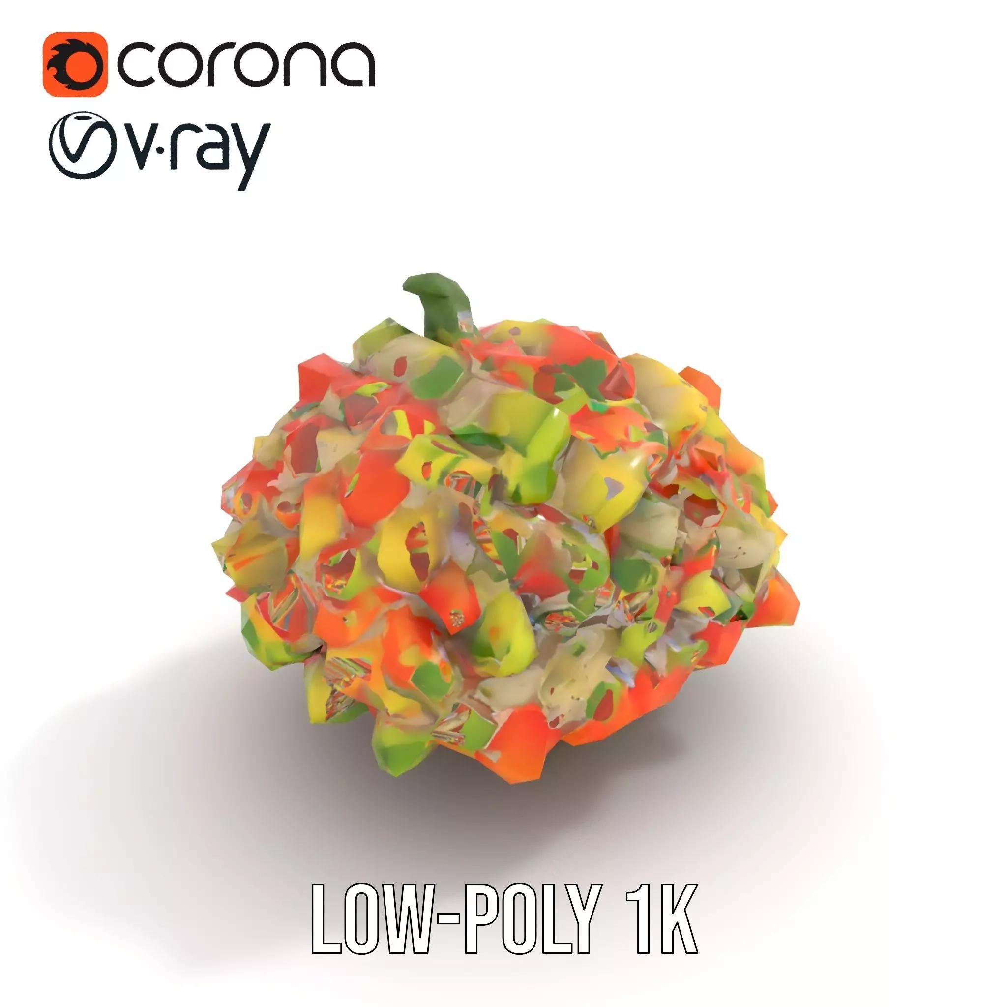 Chopped Vegetable Salad model pack Low-poly 3D model_25