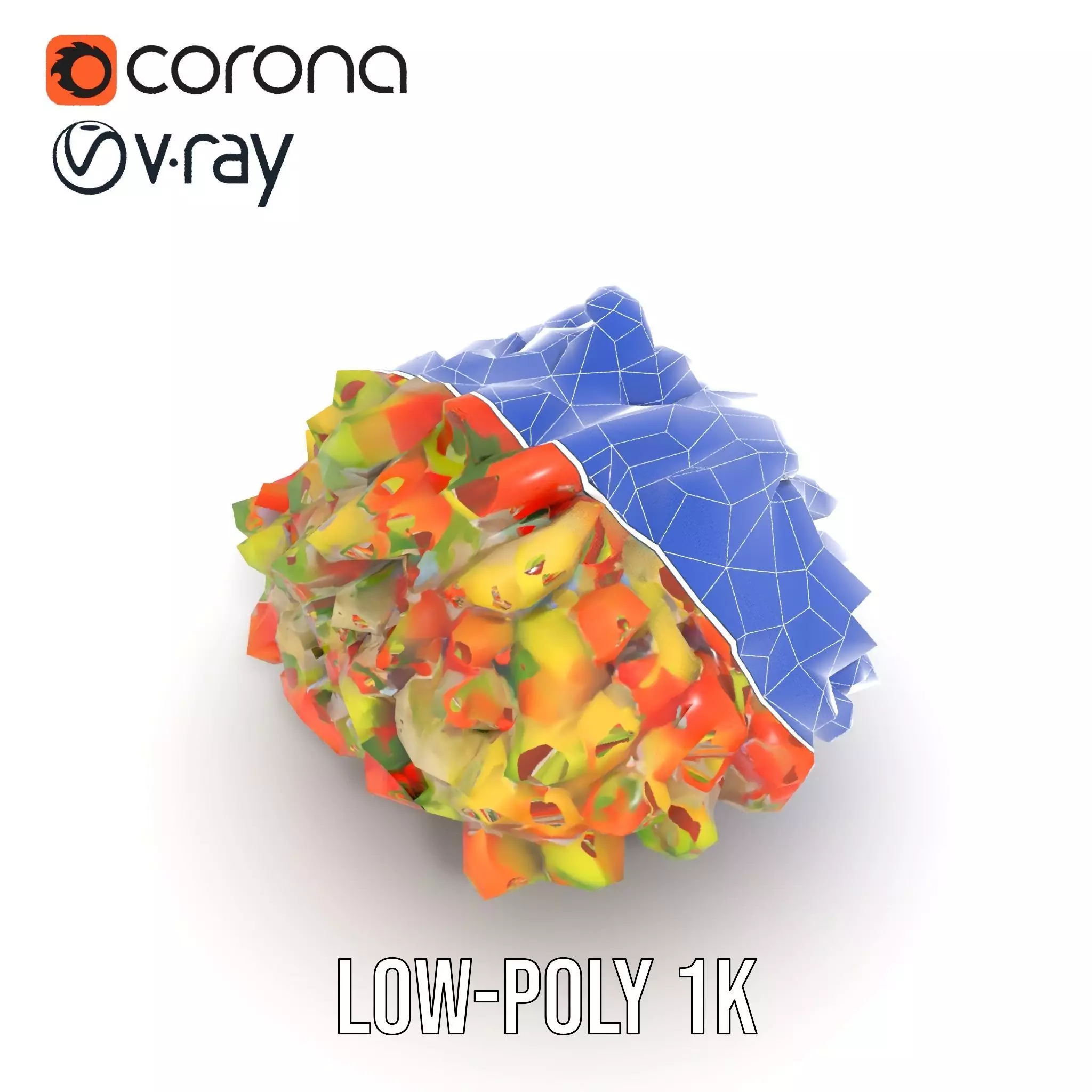 Chopped Vegetable Salad model pack Low-poly 3D model_12