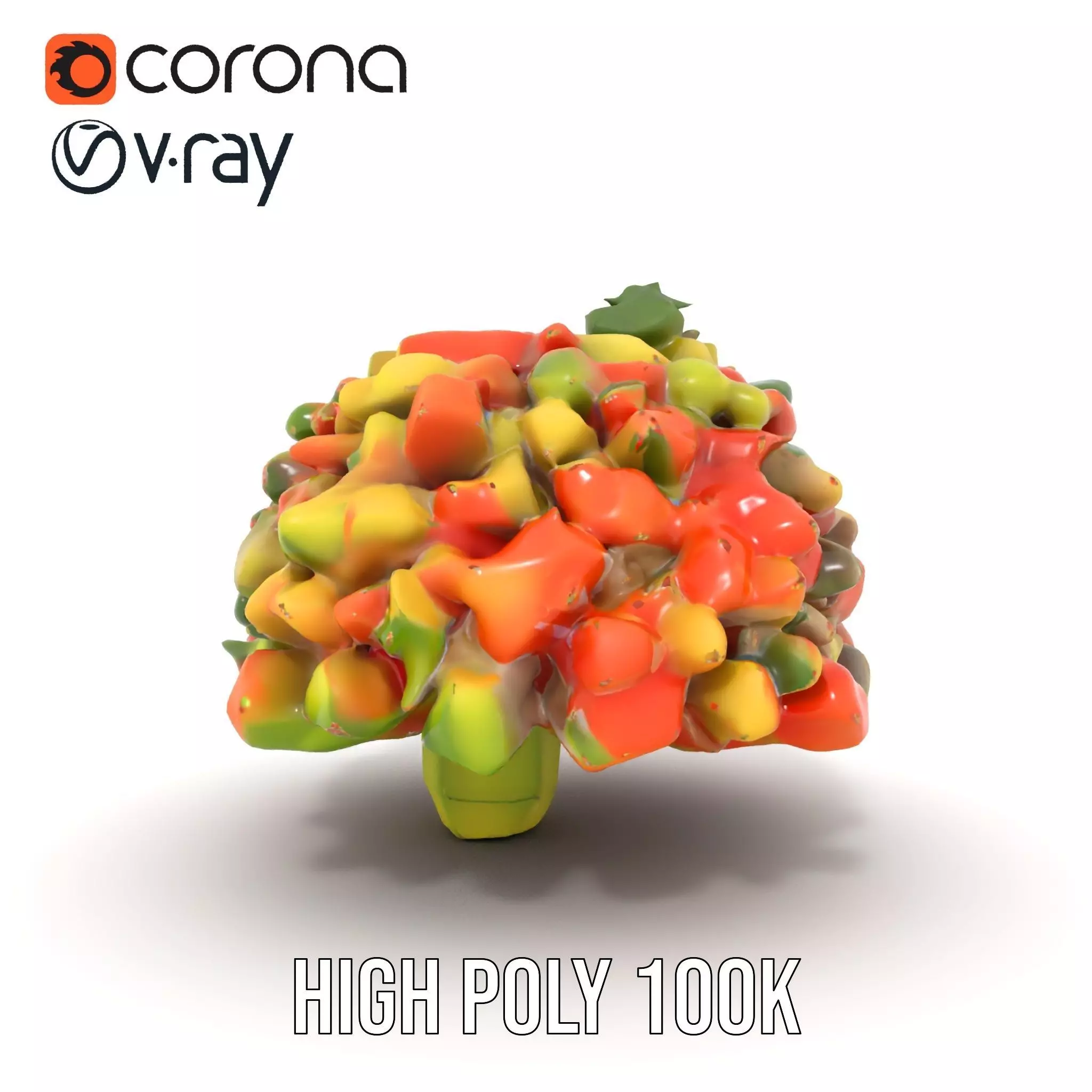 Chopped Vegetable Salad model pack Low-poly 3D model_15