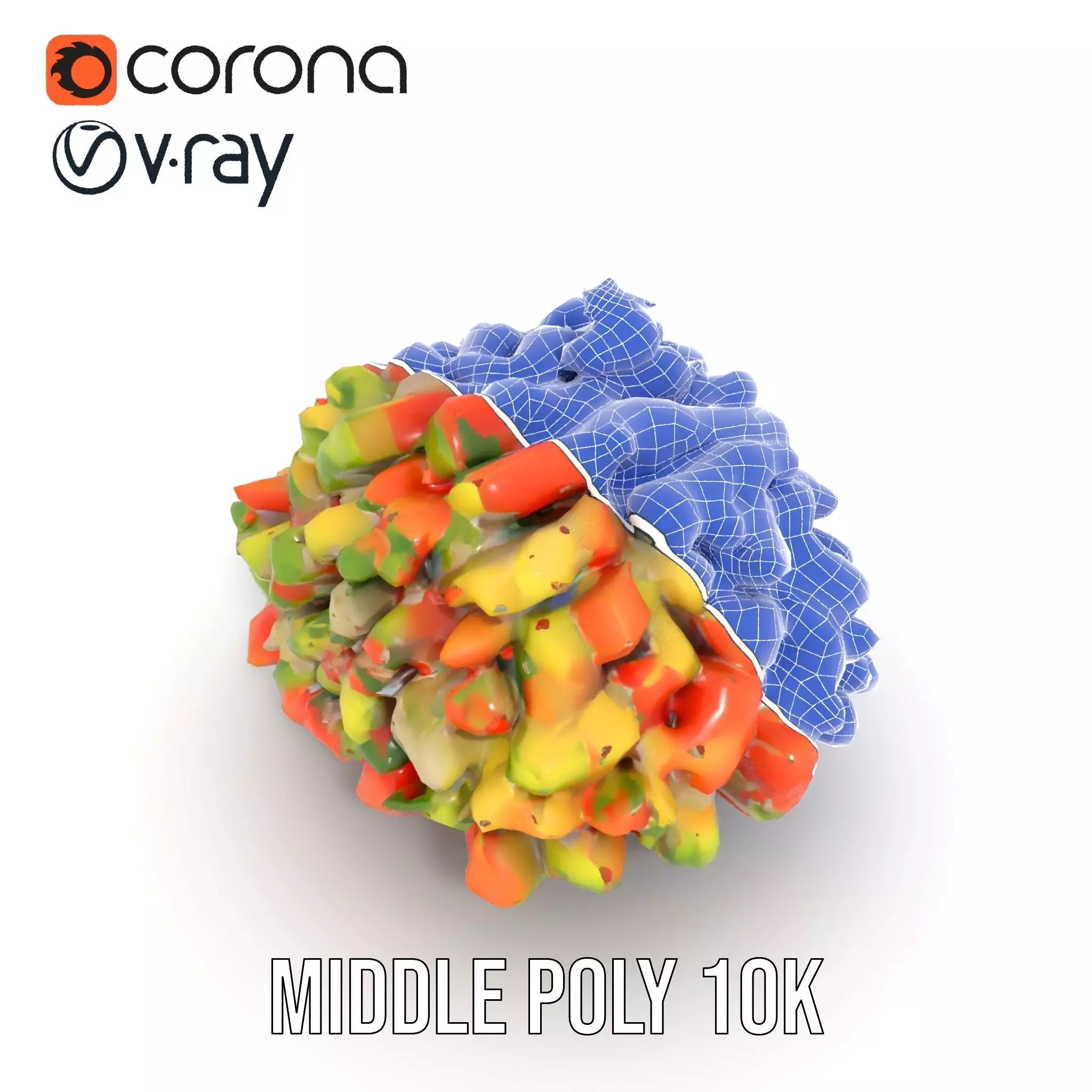 Chopped Vegetable Salad model pack Low-poly 3D model_24