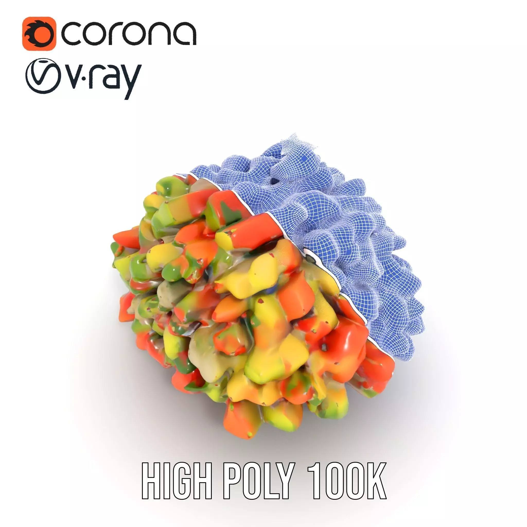 Chopped Vegetable Salad model pack Low-poly 3D model_31