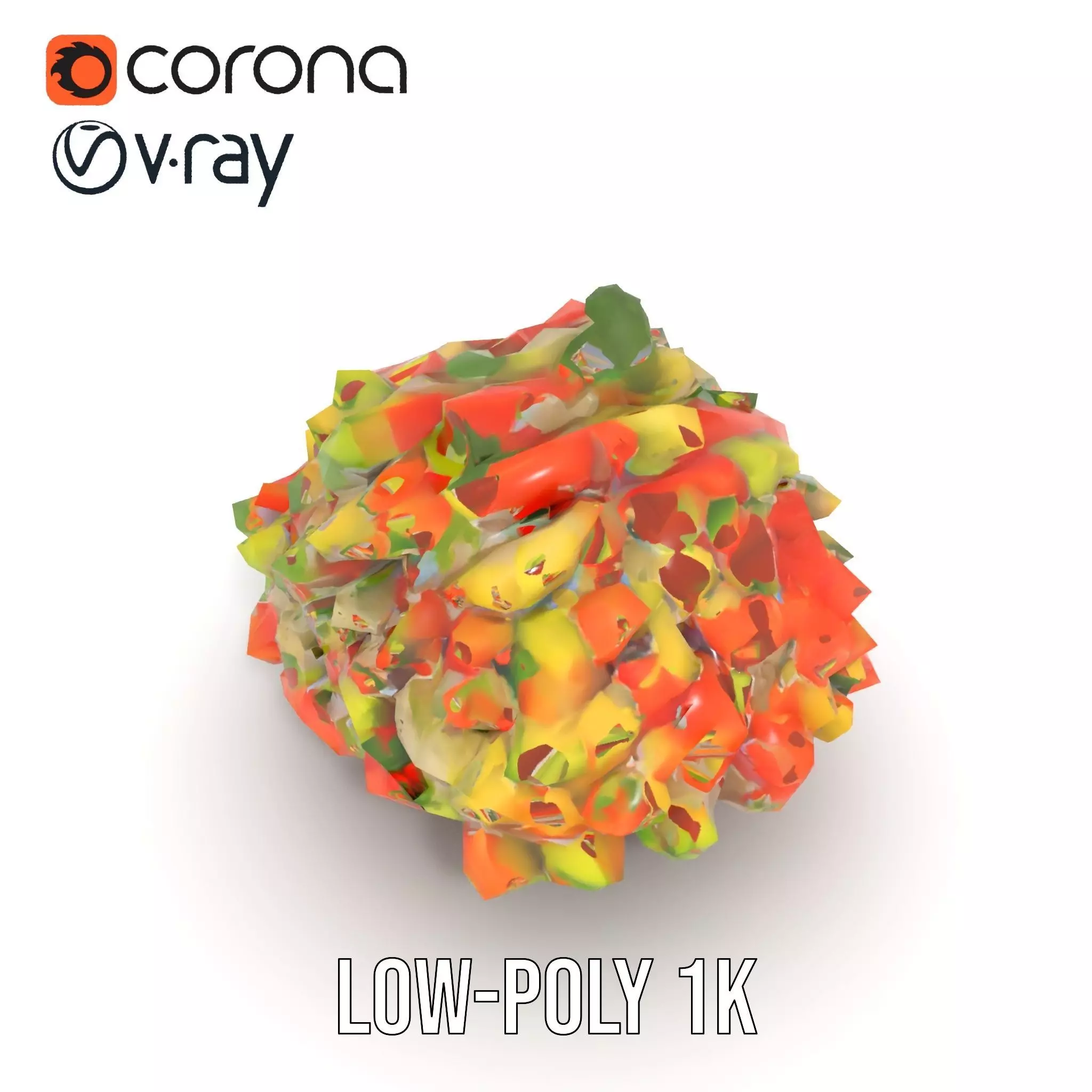 Chopped Vegetable Salad model pack Low-poly 3D model_14