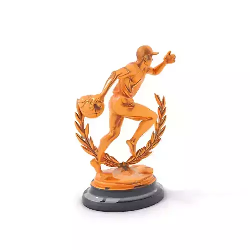 Sports Trophy Athlete Sculpture Model Pack Low-poly 3D model