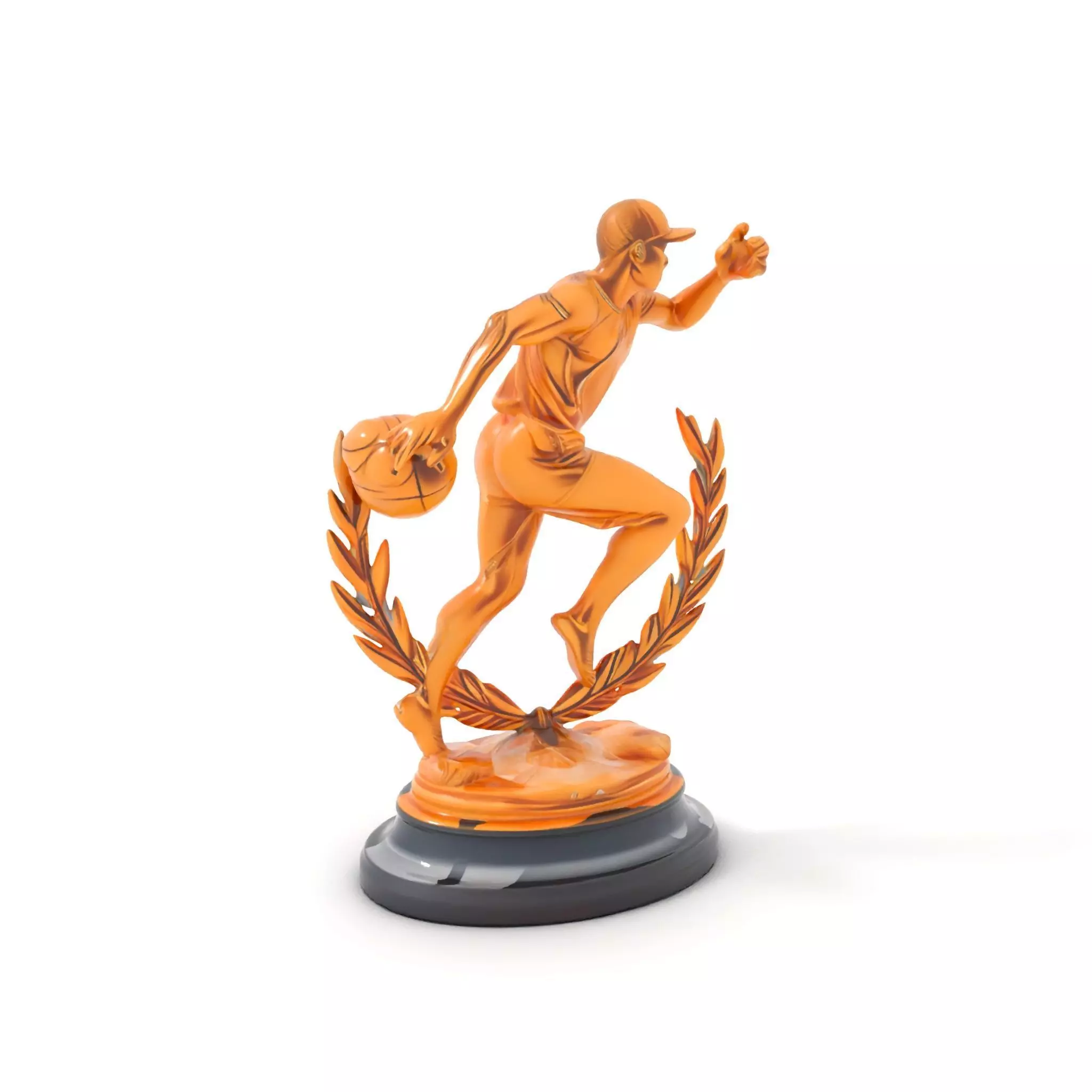 Sports Trophy Athlete Sculpture Model Pack Low-poly 3D model_0