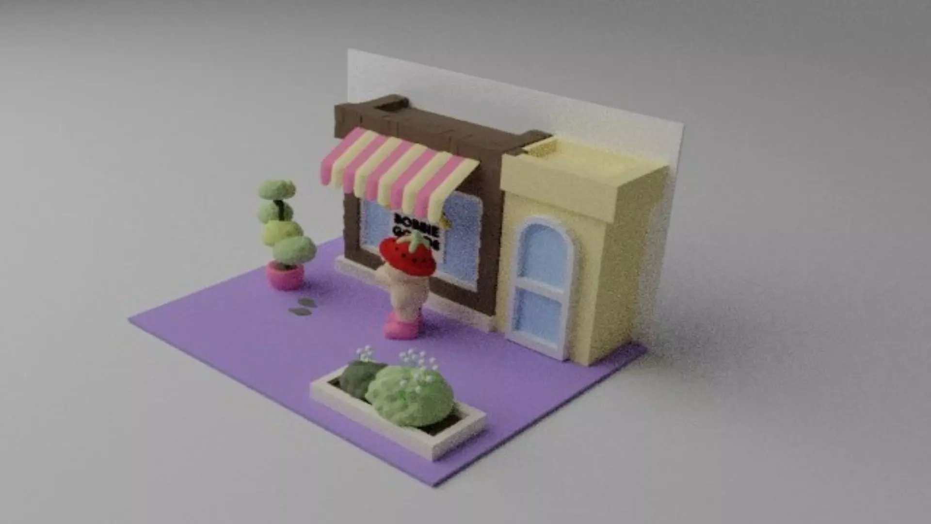 Bobbie goods store window model 3D print model_2