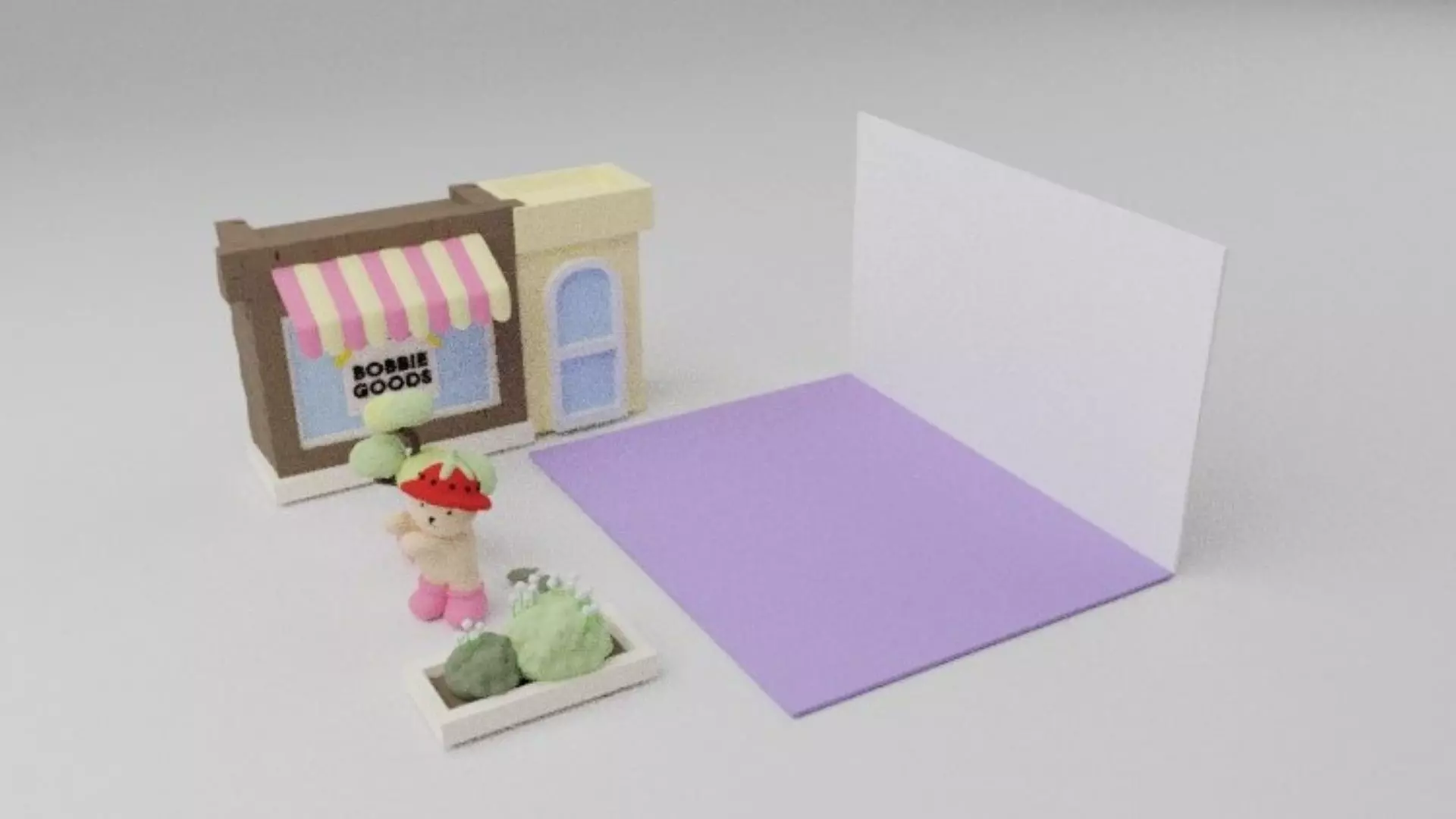 Bobbie goods store window model 3D print model_4