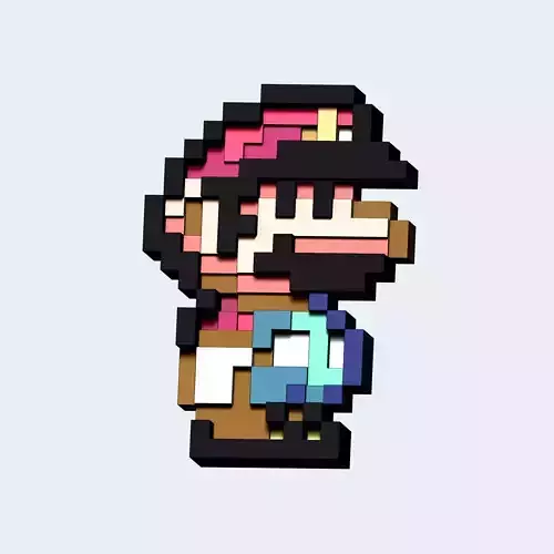 Small Mario fridge magnet  keychain