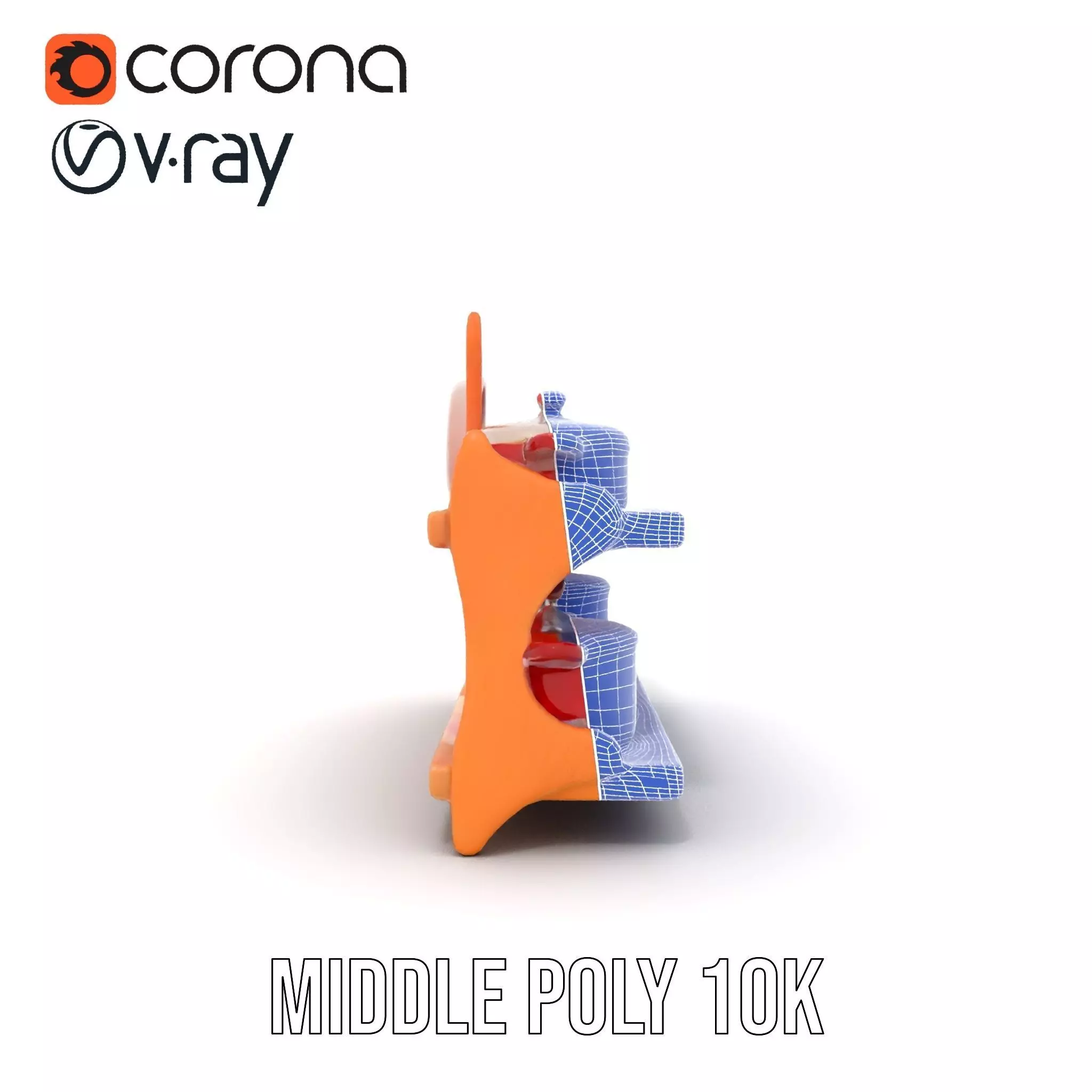 Colorful Kitchen Cookware Set Model Pack Low-poly 3D model_30