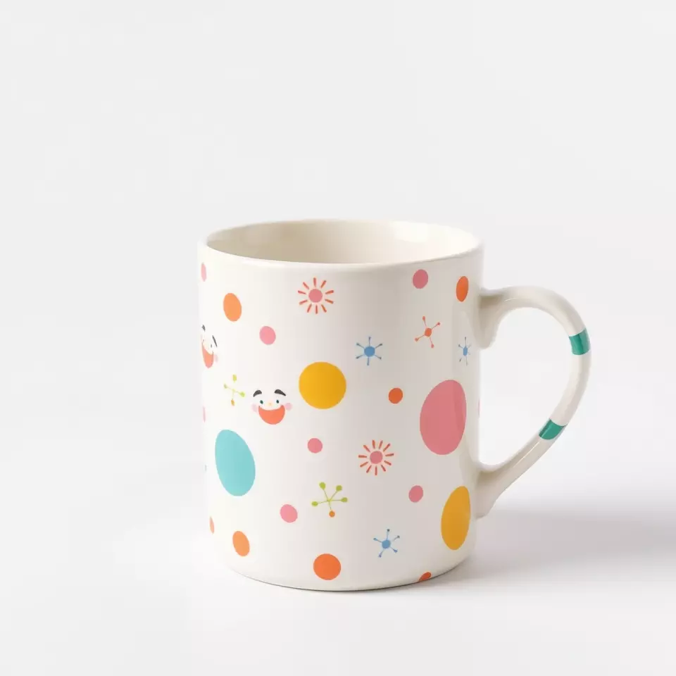 Ceramic Mug with Colorful Patterns Model Pack Low-poly 3D model_3