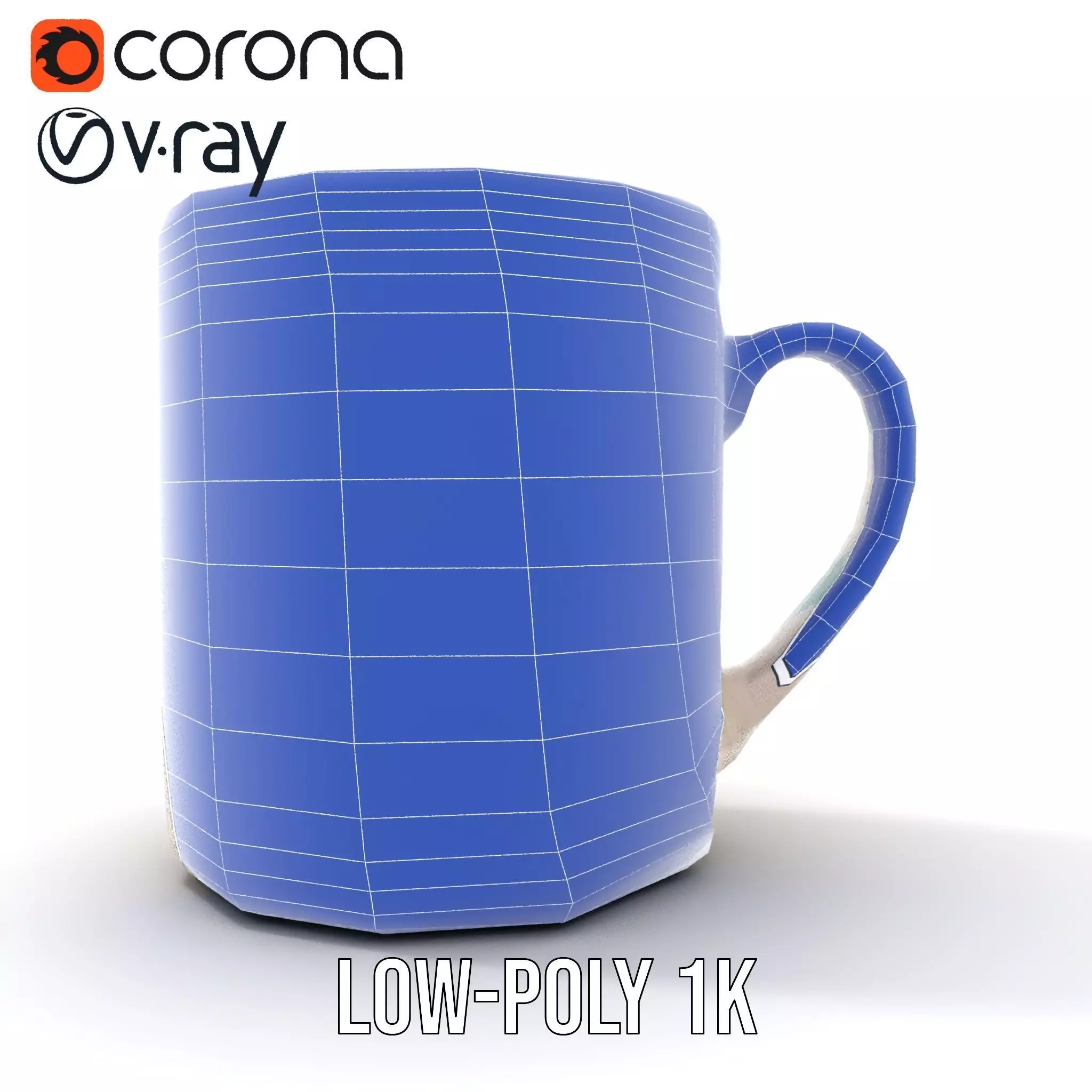 Ceramic Mug with Colorful Patterns Model Pack Low-poly 3D model_26