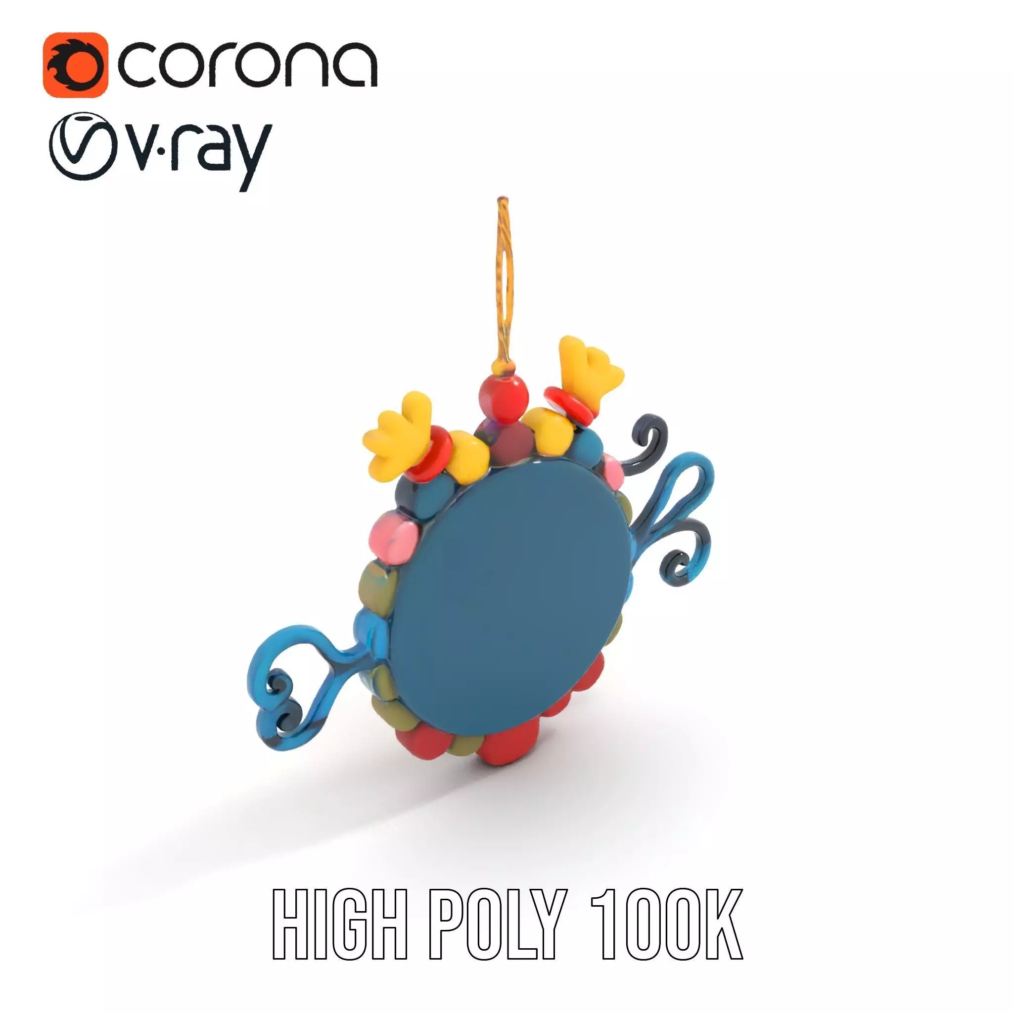 Smiling Sun Ornament Model Pack Low-poly 3D model_29