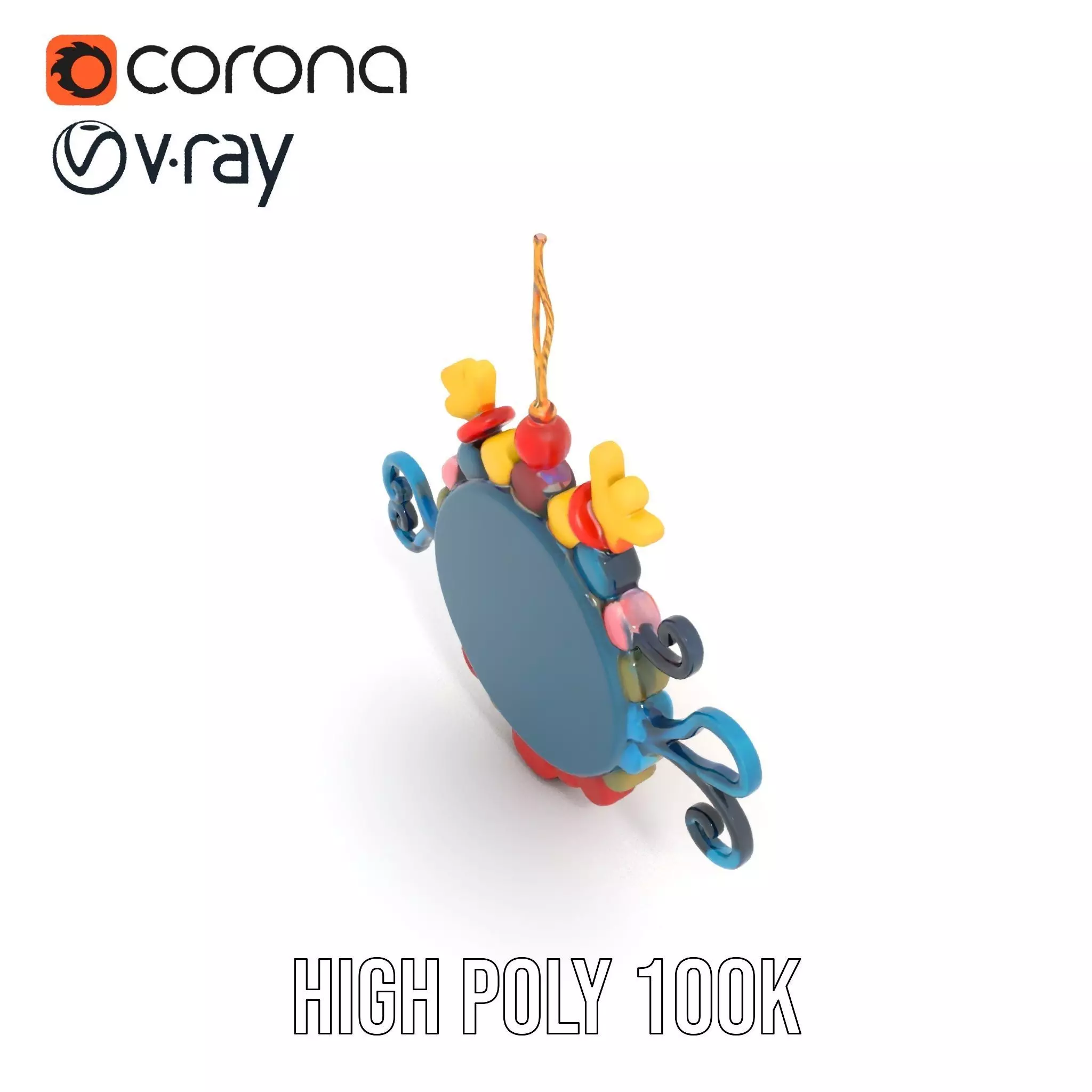 Smiling Sun Ornament Model Pack Low-poly 3D model_23