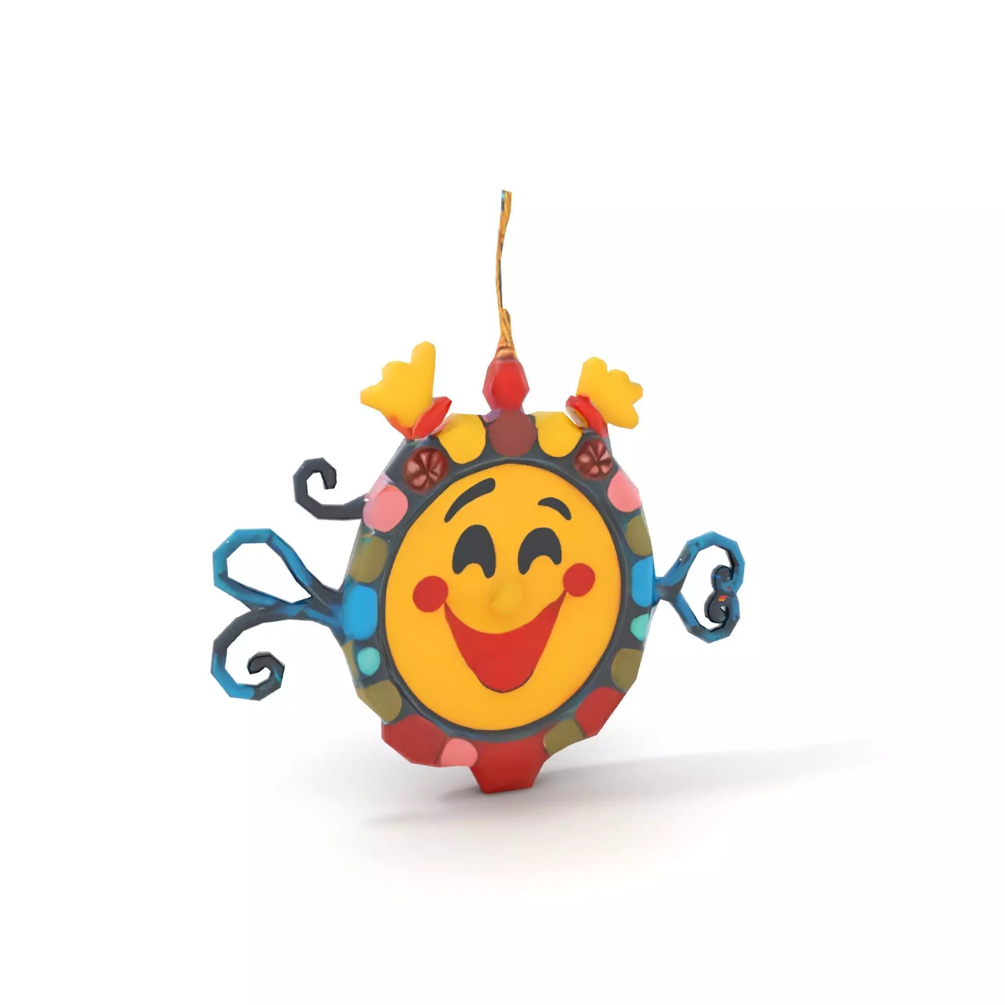 Smiling Sun Ornament Model Pack Low-poly 3D model_22